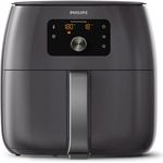 Philips HD9765/40 AirFryer XXL Heißluftfritteuse, 2225 Watt, 7,3 Liter, Timer, Display, Drehregler, Kunststoff, grau