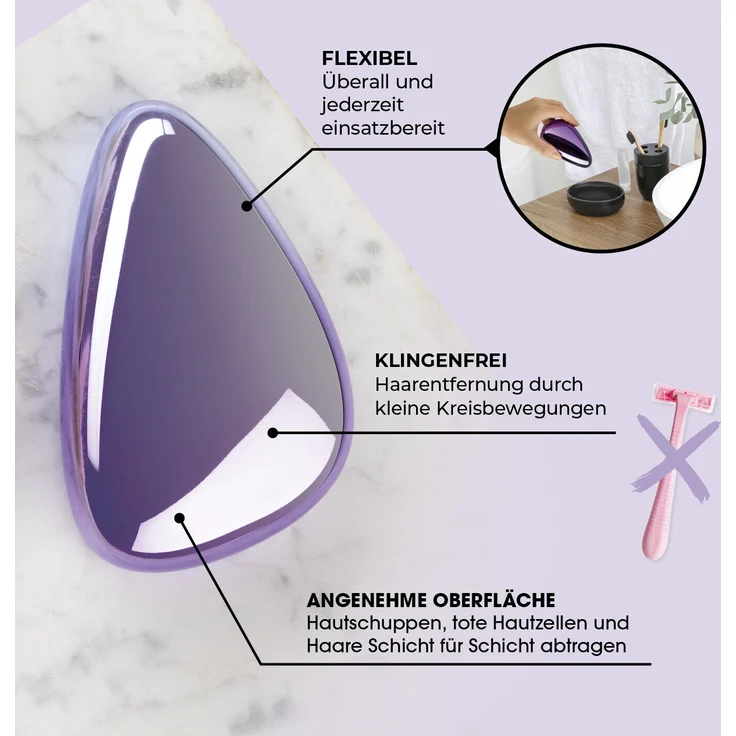 VITALmaxx Haarentferner Nano-Glas schmerzfrei Epilierer ohne Klingen Hair Remove – Bild 3
