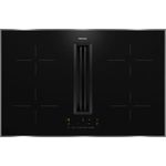 Miele KMDA 7272 FR-U Kochfeld mit Dunstabzug, Umluft, mit Edelstahlrahmen, Einbaugerät, Breite 75 cm, Anzahl Gebläsestufen 4, schwarz - Preisvergleich