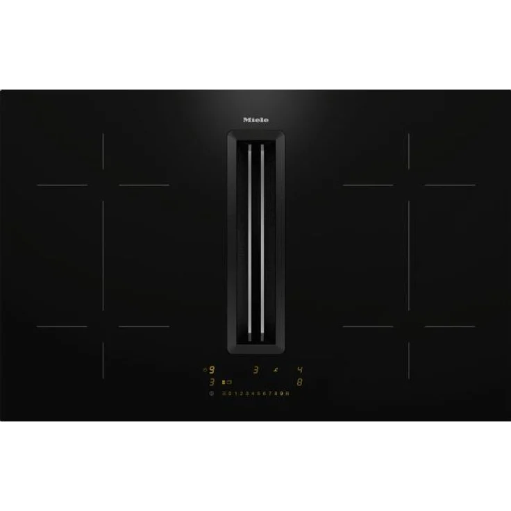 Miele KMDA 7473 FL-U Kochfeld mit Dunstabzug, Umluft, rahmenlos, Einbaugerät, Breite 75 cm, Anzahl Gebläsestufen 4, schwarz – Bild 1