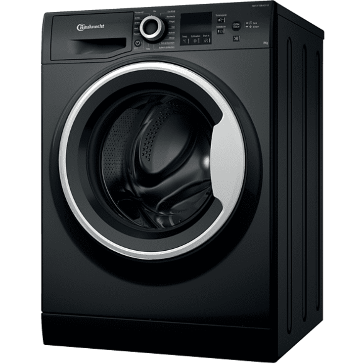 Bauknecht WM BB 814 A, Frontlader-Waschmaschine, A, Fassungsvermögen 8 kg, Standgerät, Breite 60 cm, schwarz – Bild 2