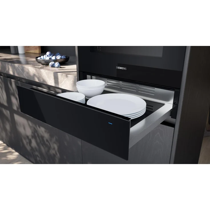 Siemens BI710C1B1, iQ700, Wärmeschublade, 60 x 14 cm, Schwarz, Edelstahl – Bild 2