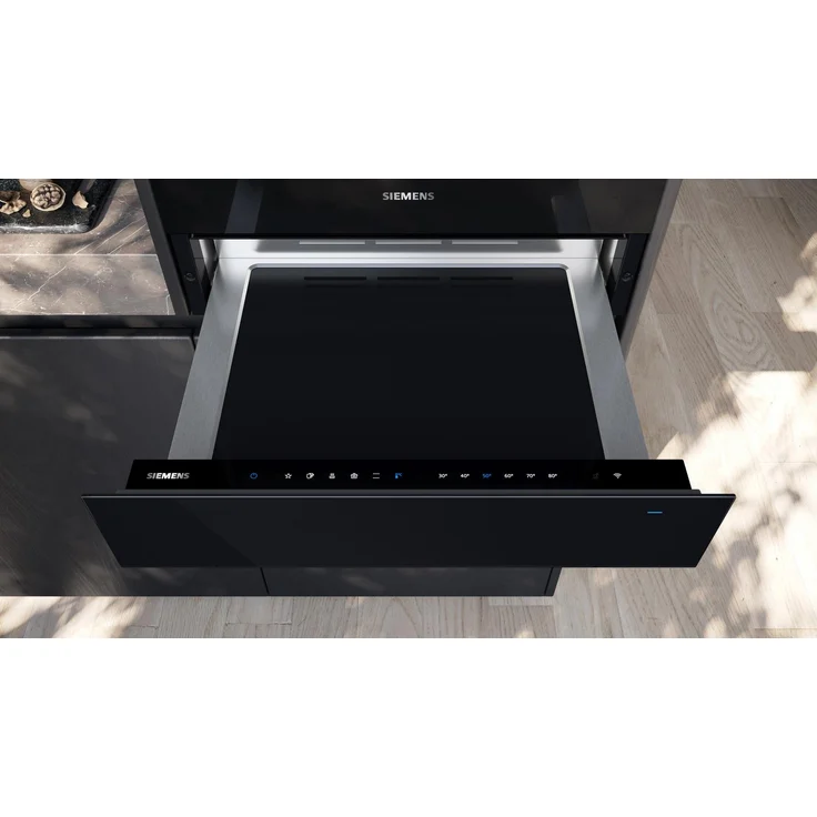 Siemens BI710C1B1, iQ700, Wärmeschublade, 60 x 14 cm, Schwarz, Edelstahl – Bild 3