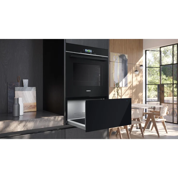 Siemens BI710D1B1, iQ700, Wärmeschublade, 60 x 29 cm, Schwarz, Edelstahl – Bild 3