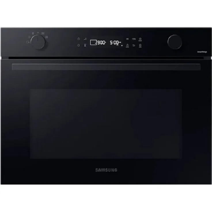 Samsung NQ5B4513GBK Mikrowelle, Einbaugerät, 50 Liter, 900 Watt, 15 Automatikprogramme, Ceramic Emaille, schwarz