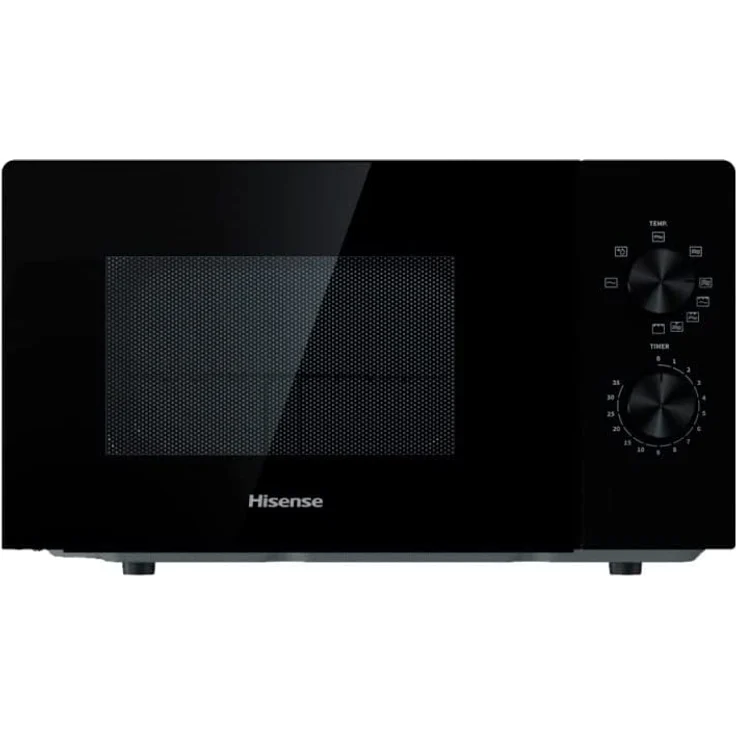 Hisense H20MOBP1 Mikrowelle, Standgerät, 20 L Garraum, 700 W, Timer, Auftauen, schwarz – Bild 1