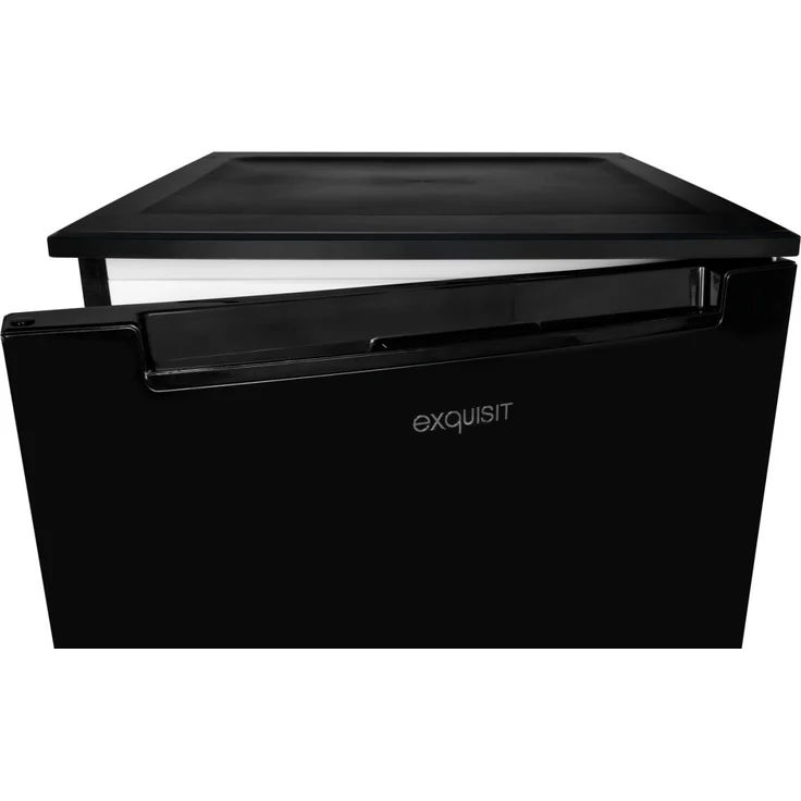 Exquisit GS81-040C Gefrierschrank, freistehend, schwarz, Breite 55 cm, Energieklasse C – Bild 2