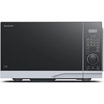 Sharp YC-PG254AE-S Mikrowelle mit Grill, Standgerät, 25L Garraum, 900 Watt, Auftauen, silber