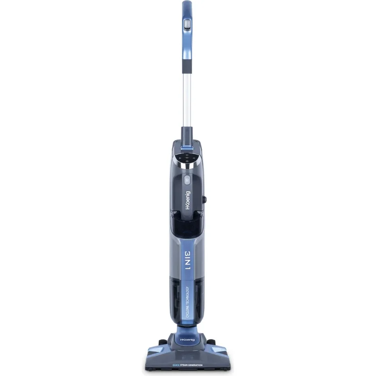 H. Koenig ARYA600 Dampfstaubsauger, 1800 Watt, 4 bar Dampfdruck, Zyklon-Technologie, blau – Bild 1