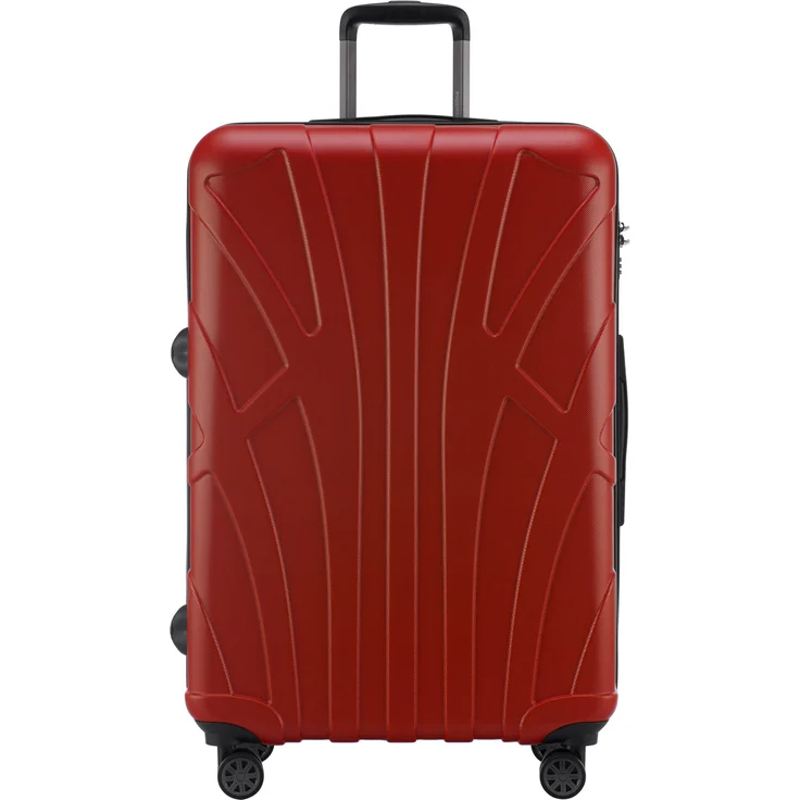 Suitline - Hartschalen-Koffer Koffer Trolley Rollkoffer Reisekoffer 4 Rollen TSA 100% ABS, 76 cm, 86 L – Bild 2
