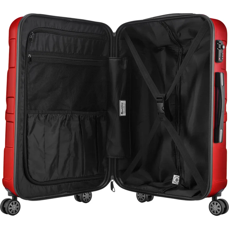 Suitline - Hartschalen-Koffer Koffer Trolley Rollkoffer Reisekoffer 4 Rollen TSA 100% ABS, 76 cm, 86 L – Bild 6