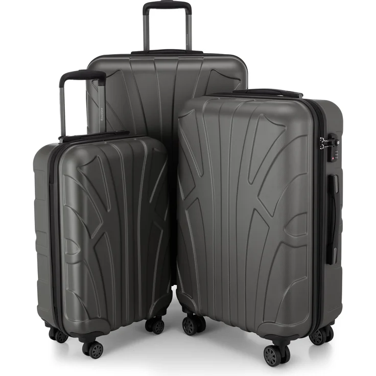 Suitline - 3er Koffer-Set Trolley-Set Rollkoffer Hartschalen-Koffer Reisekoffer, TSA, (S, M & L) – Bild 1