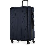 Suitline - Hartschalen-Koffer Koffer Trolley Rollkoffer Reisekoffer 4 Rollen TSA 100% ABS, 76 cm, 86 L