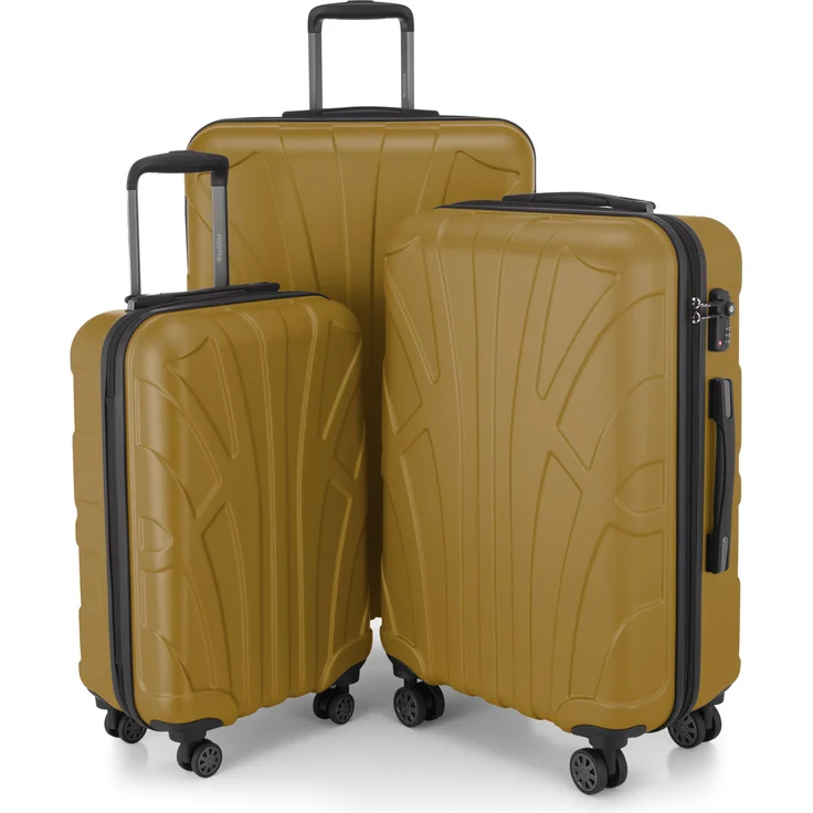 Suitline - 3er Koffer-Set Trolley-Set Rollkoffer Hartschalen-Koffer Reisekoffer, TSA, (S, M & L) – Bild 4