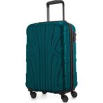 Suitline - Handgepäck Hartschalen-Koffer Koffer Trolley Rollkoffer Reisekoffer, TSA, 55 cm, ca. 40 Liter, 100% ABS Matt