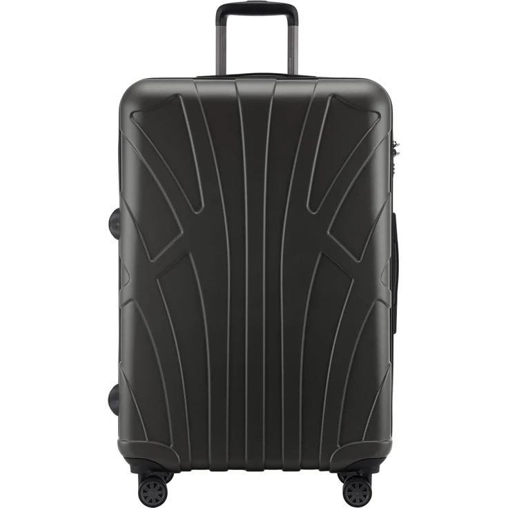 Suitline - Hartschalen-Koffer Koffer Trolley Rollkoffer Reisekoffer 4 Rollen TSA 100% ABS, 76 cm, 86 L – Bild 2