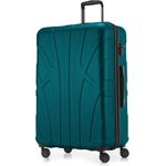 Suitline - Hartschalen-Koffer Koffer Trolley Rollkoffer Reisekoffer 4 Rollen TSA 100% ABS, 76 cm, 86 L