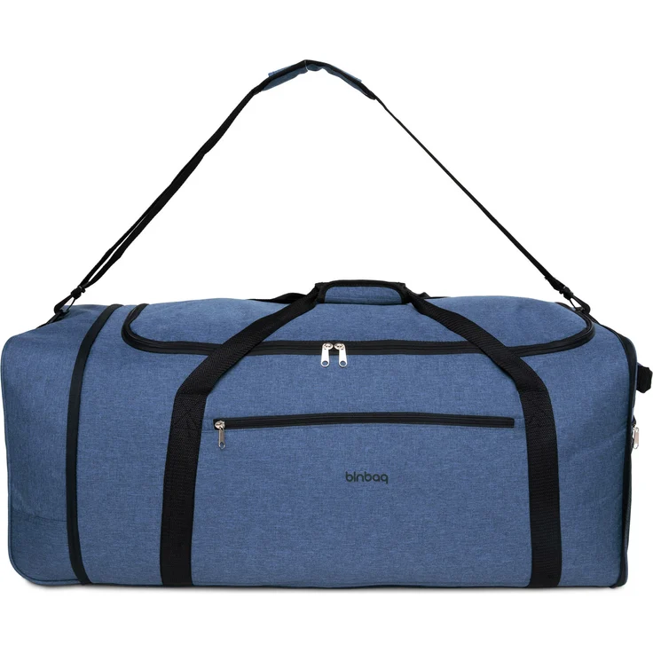 blnbag M4 – Rollenreisetasche Weichgepäck Tasche, leichte Reisetasche faltbar mit Rollen, Rollentasche, 90 Liter, Dunkelgrau  – Bild 7