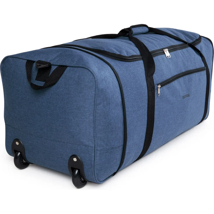 blnbag M4 – Rollenreisetasche Weichgepäck Tasche, leichte Reisetasche faltbar mit Rollen, Rollentasche, 90 Liter, Dunkelgrau  – Bild 4