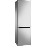 Amica KGCN 387 140 E Kühl-Gefrierkombination, freistehend, edelstahl, Breite 55 cm, Energieklasse D