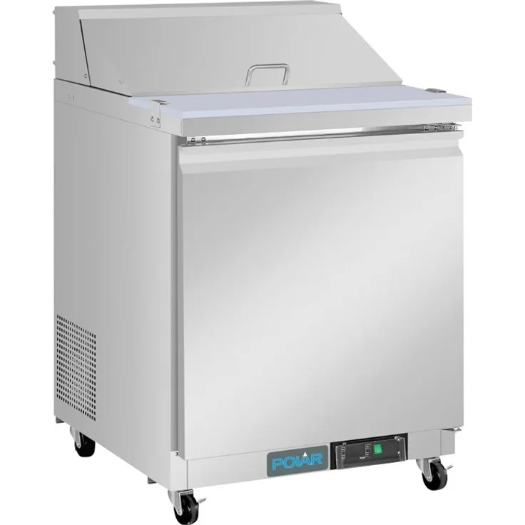 Polar U-Serie Einzeltür Mega Top Prep Thekenkühlschrank 154 Liter