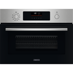 Zanussi ZVEKM6XN Backofen mit Mikrowelle, Fast Cooking, Schnellaufheizfunktion, Grillfunktion, Garraum 43 l, Breite 59,5 cm, edelstahl
