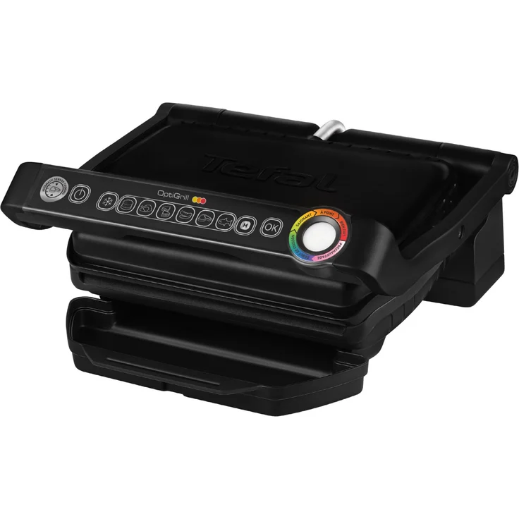 Tefal GC7058 OptiGrill Kontaktgrill, antihaftbeschichtet, 2000 Watt, 6 automatische Programmefläche 30 x 20 cm, Warmhaltefunktion, schwarz – Bild 1