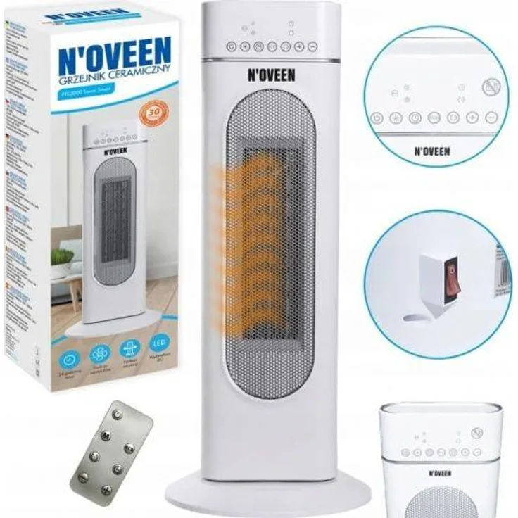 Noveen PTC 3000 ceramic fan heater 2000 W, Heizkörper