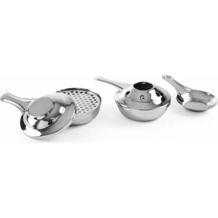 HENDI Fondue Brenner, für Brennpasten, Fondueanzünder, Pastenbrenner, geeignet für Fondue-Brenner Brennpaste, ø90mm, 2 Stück, Edelstahl – Bild 1