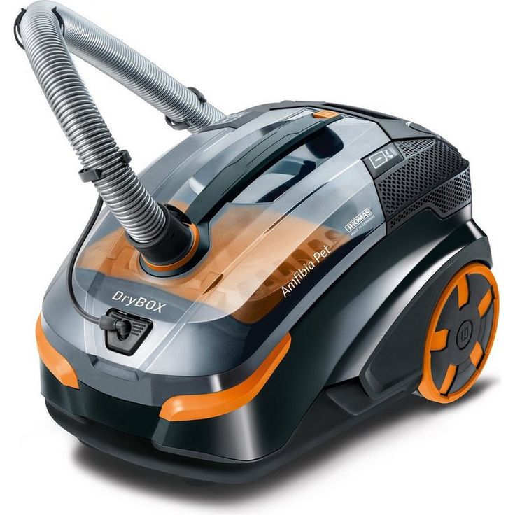 Thomas DryBox Amfibia pet Waschsauger, 1700 Watt, Nass- und Trockensauger, Hybrid-Gerät, schwarz-orange