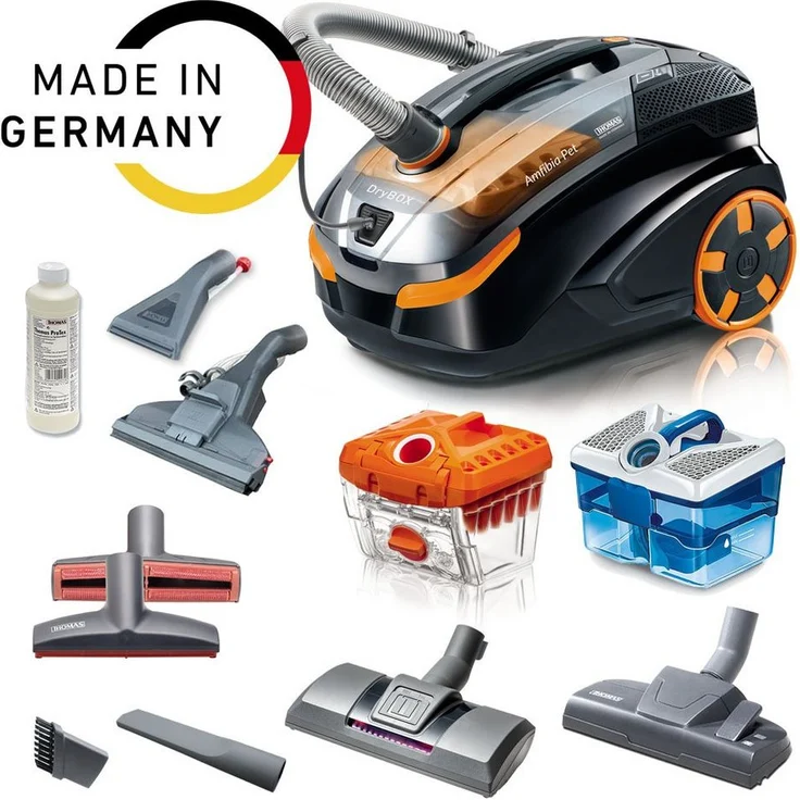 Thomas DryBox Amfibia pet Waschsauger, 1700 Watt, Nass- und Trockensauger, Hybrid-Gerät, schwarz-orange – Bild 2