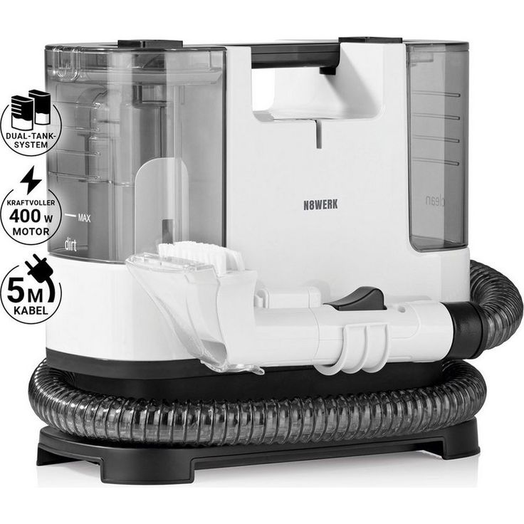 N8WERK Nass-Trocken-Sauger Waschsauger Teppichreiniger Portable Clean, 400 W, Saugwischer Nasssauger Staubsauger