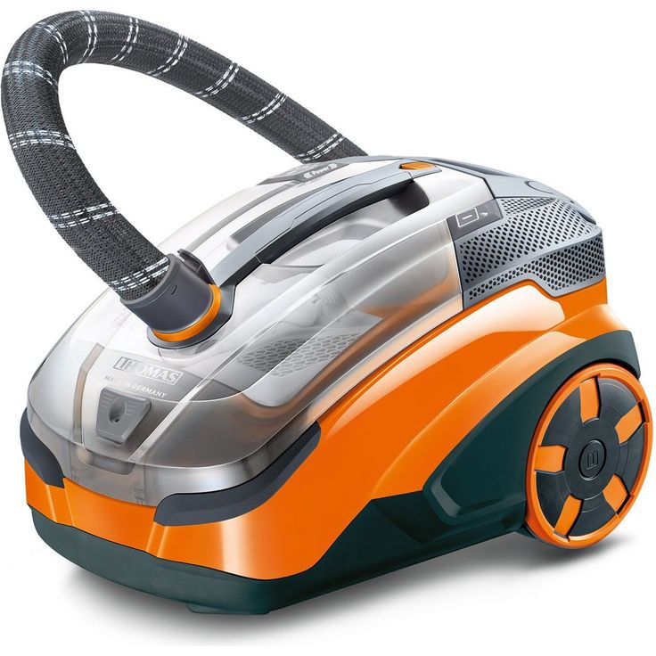 Thomas Aqua+ Pet & Family Parquet Pro Waschsauger, 1700 Watt, Aqua-Filterbox, Nass- und Trockenreinigung, Sprühdrucksystem, orange-grau