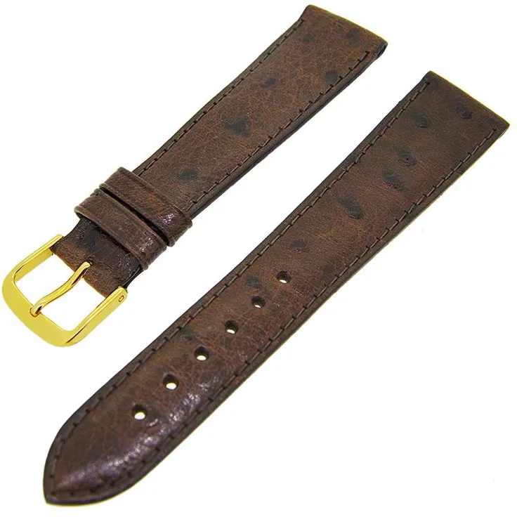 Schokobraun 20mm S Donschließe Gold 13957