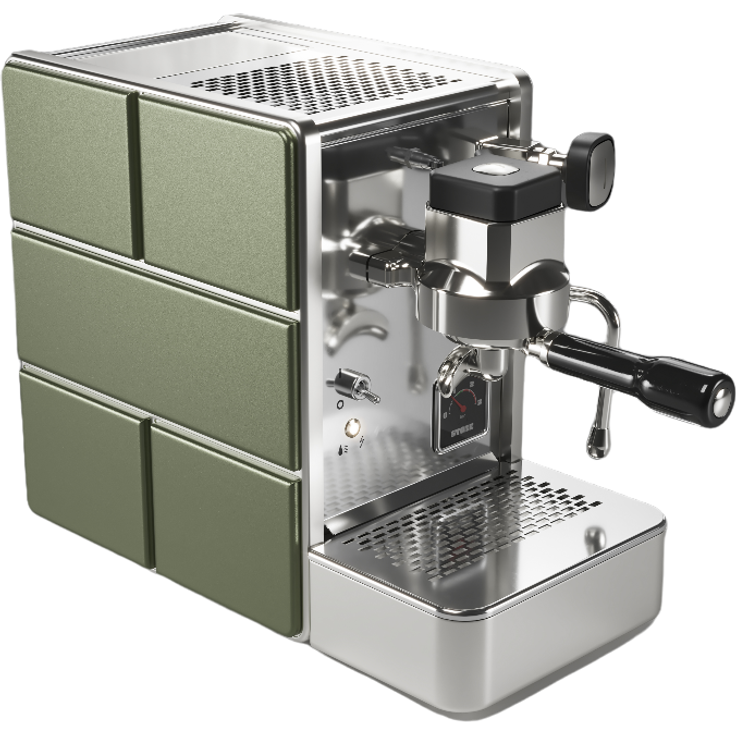 Stone Mine Green Espressomaschine, Vibrationspumpe, Zweikreiser, Manometer, Edelstahl, grün - Preisvergleich