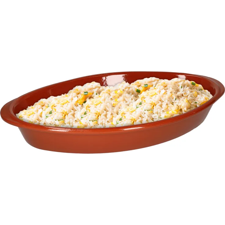 Ton-Auflaufform 39x23cm 1,5L Mediterran Brat- & Backform Mittelalter Wikinger