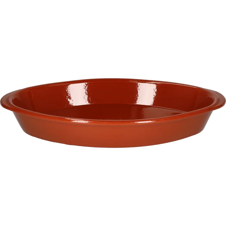 2er Set Ton-Auflaufform 39x23cm 1,5L Mediterran Brat- & Backform Mittelalter – Bild 2