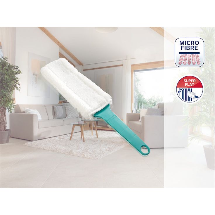 Leifheit Heizkörperreiniger Floretta 41216, mit Aufhängeöse, Bezug bei 40° waschbar, türkis – Bild 2