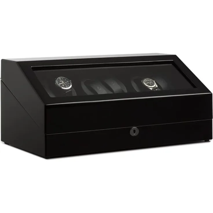 Uhrenbeweger Schaukasten Vitrine 13 Uhren Watch Winder Schwarz