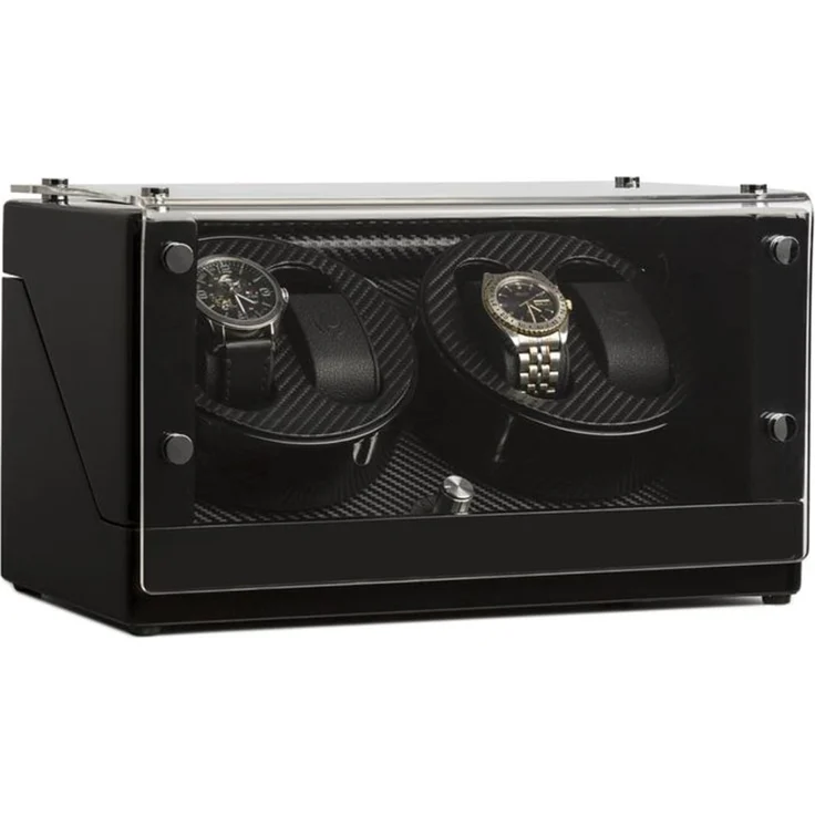 CA2PM Uhrenbeweger für 4 Uhren Karbon-Optik Schwarz