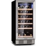 Klarstein Vinovilla 29 Weinkühlschrank, freistehend, edelstahl, 1 Temperaturzone, Glastür, Energieklasse G