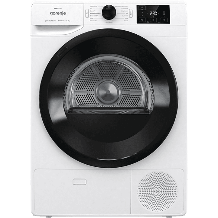 Gorenje DNE83/GN, Kondestrockner, A+++, Fassungsvermögen 8 kg, Standgerät, weiß – Bild 1