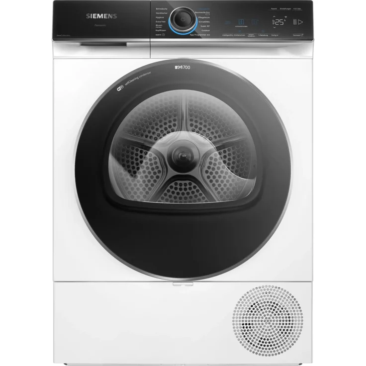 Siemens WQ45B2BG0, Kondenstrockner, A+++, Fassungsvermögen 9 kg, Standgerät, weiß – Bild 1