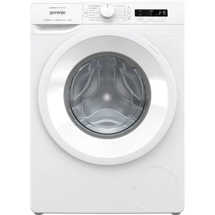 Gorenje WNPI84APS, Frontlader-Waschmaschine, A, Fassungsvermögen 8 kg, Standgerät, Breite 60 cm, weiß