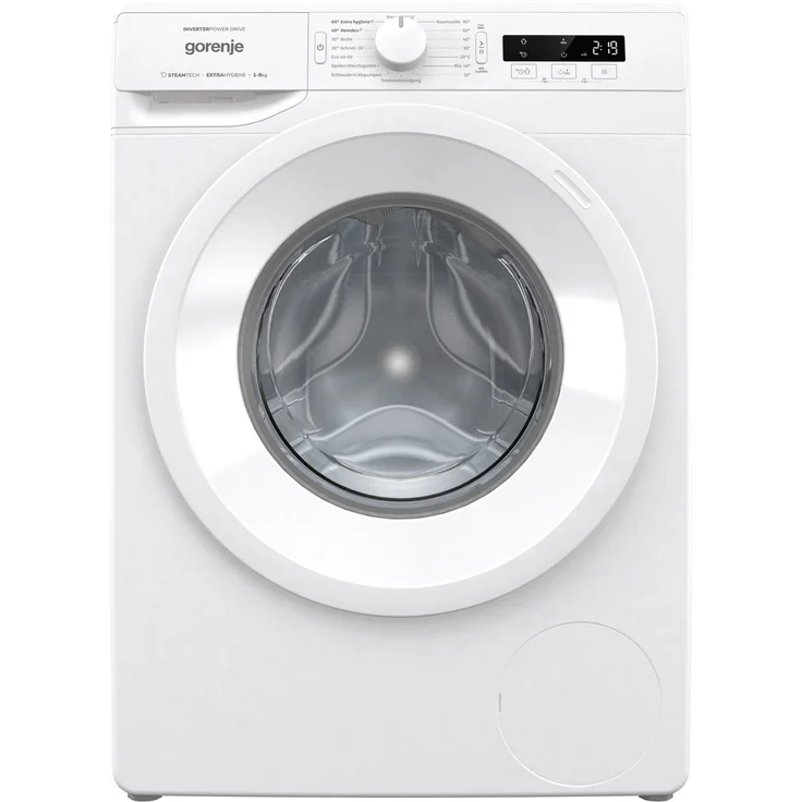 Gorenje WNPI84APS, Frontlader-Waschmaschine, A, Fassungsvermögen 8 kg, Standgerät, Breite 60 cm, weiß – Bild 1