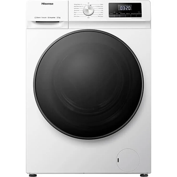 Hisense WFQA1214EVJM, Frontlader-Waschmaschine, A, Fassungsvermögen 12 kg, Standgerät, Breite 59,5 cm, weiß – Bild 1