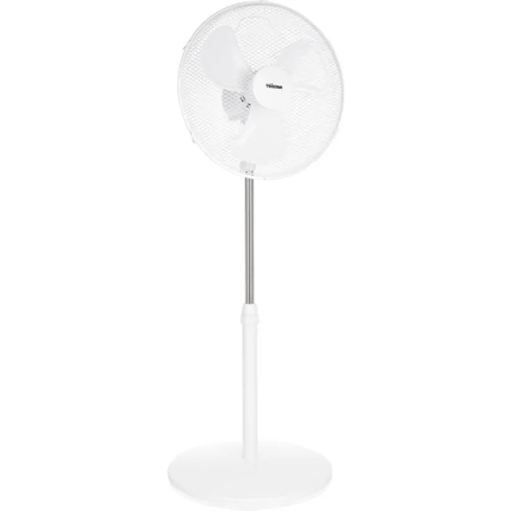 Standventilator Weiß Oszillierend,  40cm, 45 Watt, Höhe 85-120cm