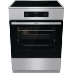 Gorenje GEIT6C60XPG Standherd, Induktionskochfeld, Standgerät, Garraum 71 l, Breite 60 cm, groß (ab 65 l), edelstahl, schwarz