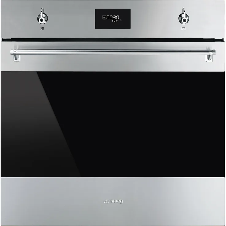 Smeg SFP6301TVX Einbaubackofen, Pyrolyse, Einbaugerät, Garraum 70 l, groß (ab 65 l), edelsathl