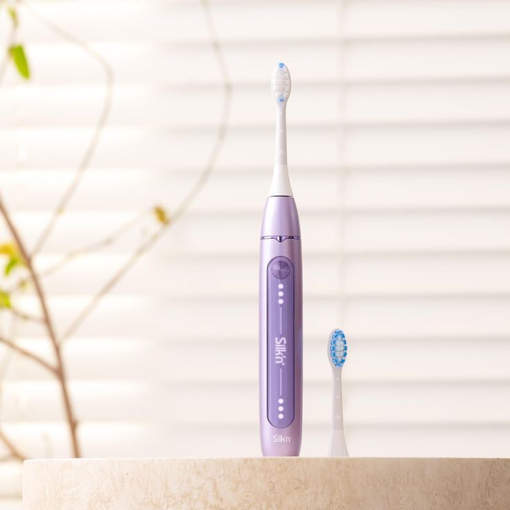 Silk'n SonicYou elektrische Zahnbürste, 3 Putzmodi, inkl. 2 Aufsteckbürsten mit 2 Schutz- Etuis, purple – Bild 4